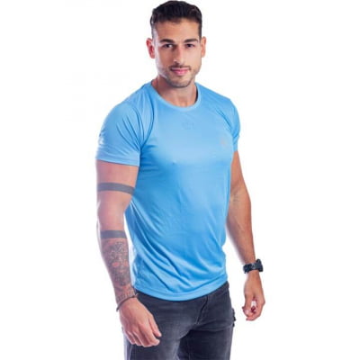 Camiseta itals DryFit Curta Azul