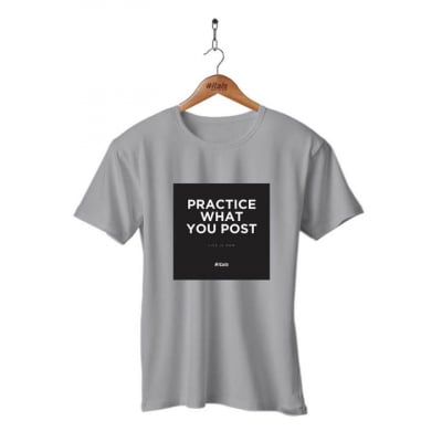 Camiseta #Itals Practice what you post